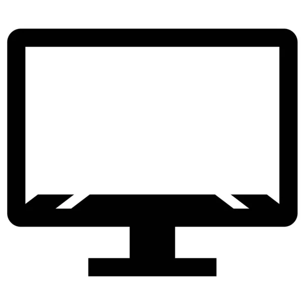 Monitor Symbol Vektor Illustration — Stockvektor