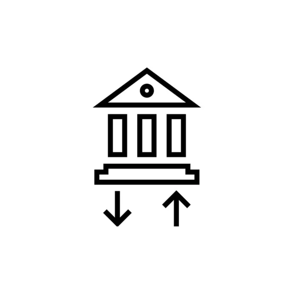 Banque Vecteur Ligne Mince Icône — Image vectorielle