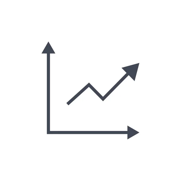 Graph Vector Illustration Transparent Background Premium Quality Symbols Glyphs Icon — Stock Vector