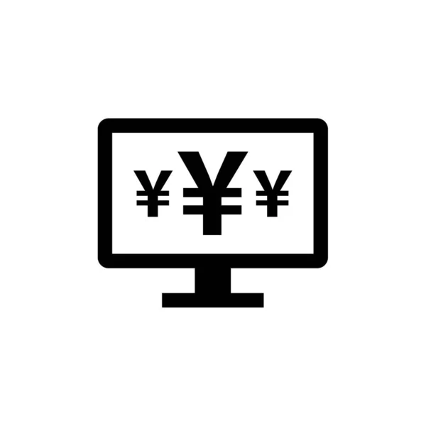 Ikona Jenů Izolovaný Vektor Pozadí Návrh Plochého Vektorového Symbolu — Stockový vektor