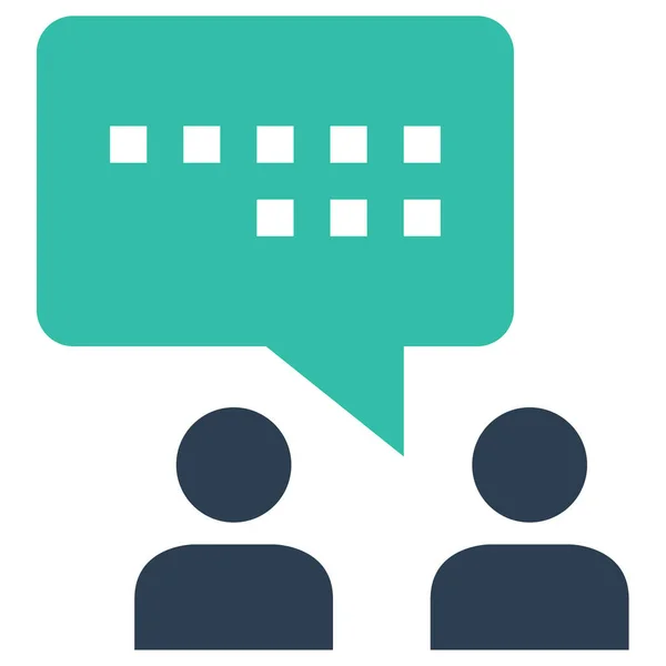 Ícone Chat Ilustração Vetorial Mensagens Texto — Vetor de Stock