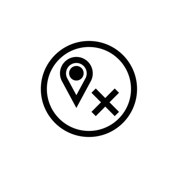 Locatie Gps Pictogram Web Icoon Eenvoudige Illustratie — Stockvector