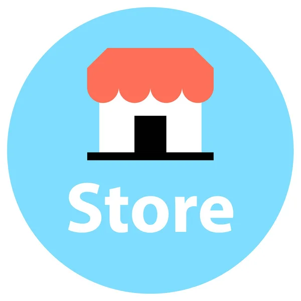 Tienda Icono Web Diseño Simple — Vector de stock