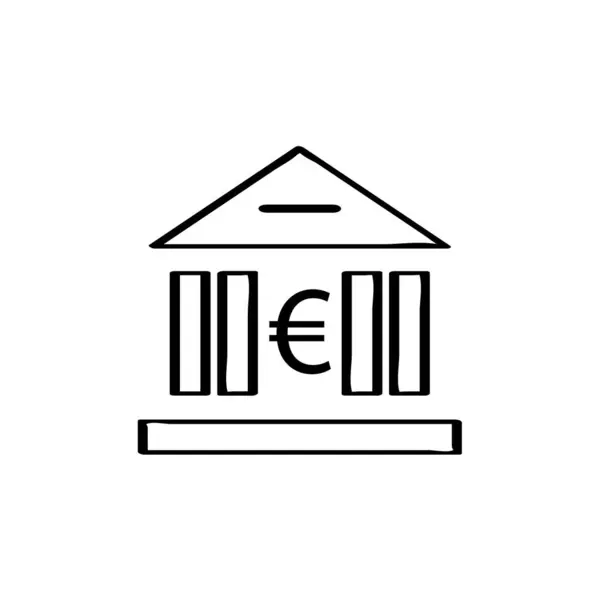 Bank Symbol Isolated Icon — Stock Vector