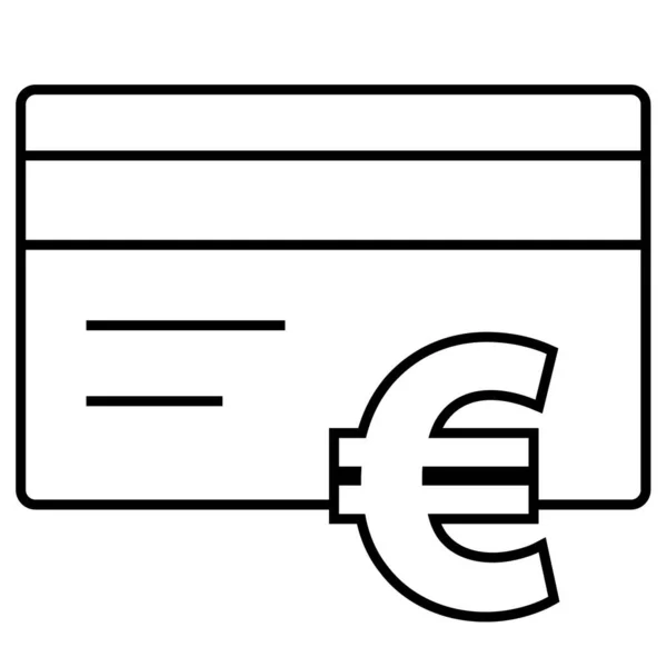 Kredietkaart Eenvoudig Ontwerp — Stockvector