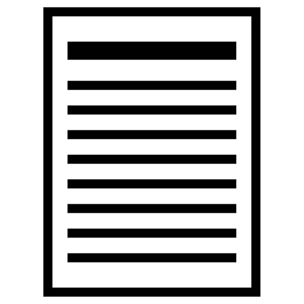 Ukázka Vektoru Ikony Dokumentu Rozložení Stránky — Stockový vektor