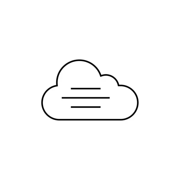 Σύννεφο Σύγχρονο Εικονίδιο Διανυσματική Απεικόνιση — Διανυσματικό Αρχείο