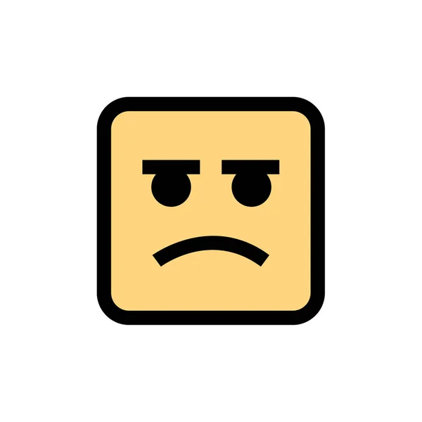 Ikon Emoji Flat Ilustrasi Vektor - Stok Vektor