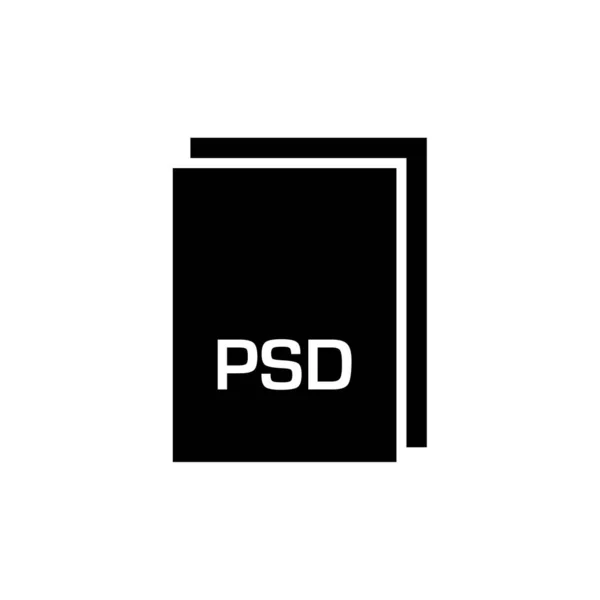 Psdファイル形式のアイコンベクトルイラストシンプルなデザイン — ストックベクタ