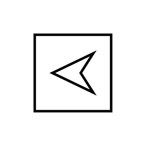 Vettore Icona Freccia Isolato Sfondo Bianco Progettazione Web Mobile App — Vettoriale Stock