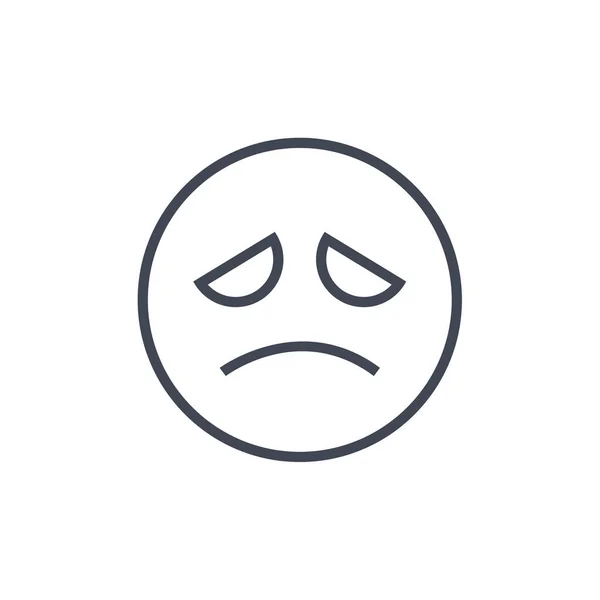 Emoji Flaches Symbol Vektorillustration — Stockvektor