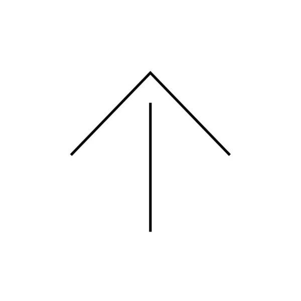 Flecha Icono Vector Aislado Sobre Fondo Blanco Flechas Signo Transparente — Vector de stock