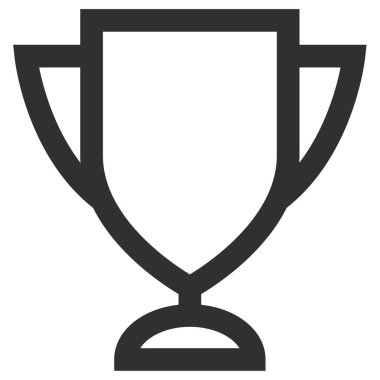 Kupa. Web simgesi basit illüstrasyon