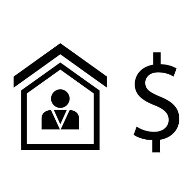 Emlak simgesi vektör illüstrasyonu