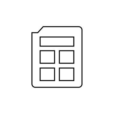 hesap makinesi simgesi vektör illüstrasyonu