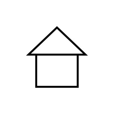 Ev simgesi vektör illüstrasyonu