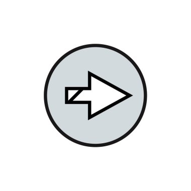 ok simgesi vektör illüstrasyonu