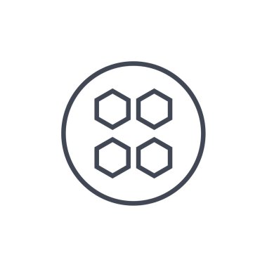 bal peteği ikonu vektör illüstrasyonu