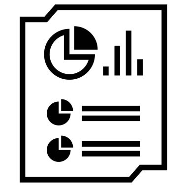 iş ve finans düz vektör simgesi