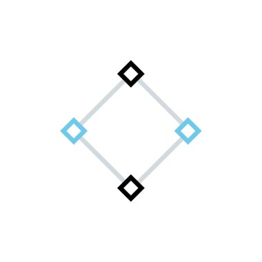 Modern b 'nin vektör illüstrasyonu eksik simgesi