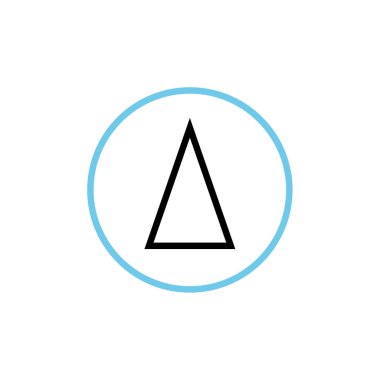 Bir yıldız simgesinin vektör illüstrasyonu