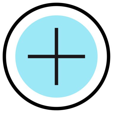 ekle. Web simgesi basit illüstrasyon