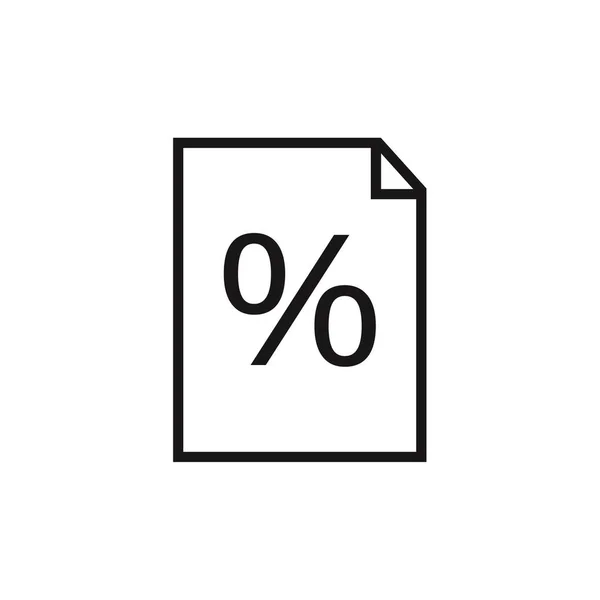 Percentage Icon Vector Illustration — Stock Vector