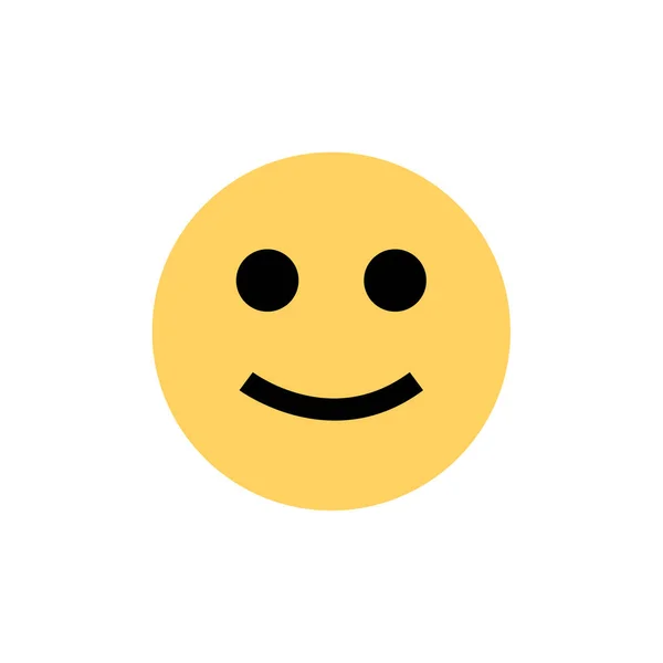 Emoji Lapos Ikon Vektor Illusztráció — Stock Vector