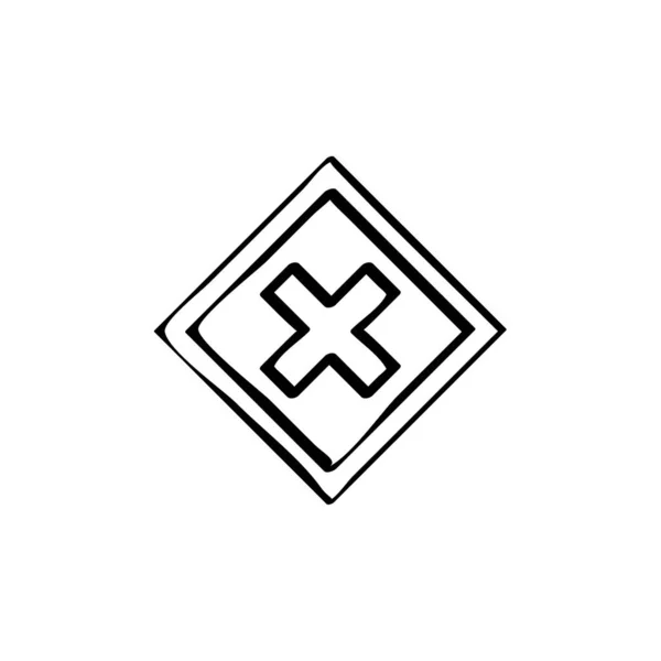 Vektor Křížové Ikony Izolované Bílém Pozadí Pro Vaše Webové Mobilní — Stockový vektor