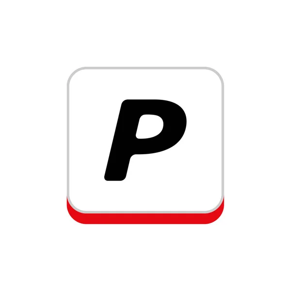 Empresa Marca Logotipo Mídia Social Paypal — Vetor de Stock