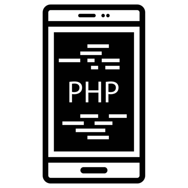 Programación Del Programa Desarrollo Web Células Php — Vector de stock