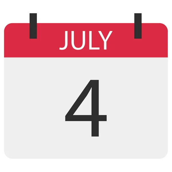 День Независимости Четыре Календарных Месяца День Праздник — стоковый вектор