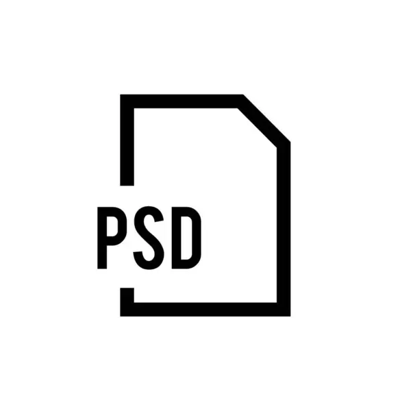 Název Datového Souboru Psd — Stockový vektor