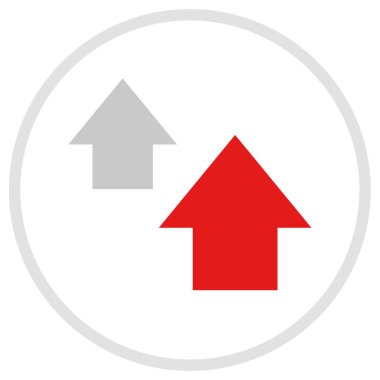 ok simgesi vektör illüstrasyonu