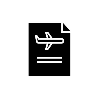 uçak ikonu vektör illüstrasyonu