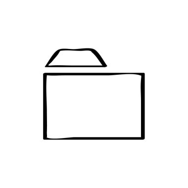 Modern b 'nin vektör illüstrasyonu eksik simgesi