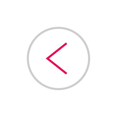 Sol ok simge vektör çizim