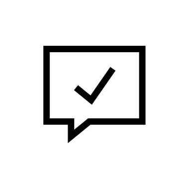 Sohbet simgesi vektör illüstrasyonu