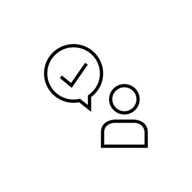 Sohbet simgesi vektörü beyaz arkaplanda izole edildi, konuşma balonu şeffaf işaret