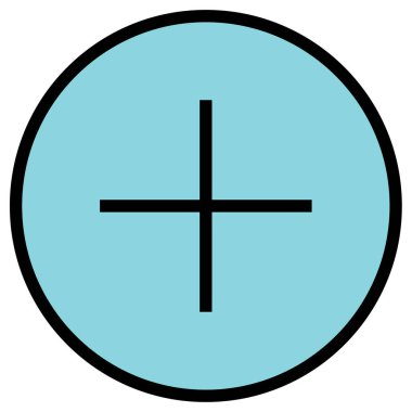 Artı modern simge vektör illüstrasyonunu ekle     