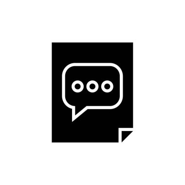 SMS ve Metin Mesajlaşması ikon vektör illüstrasyonu