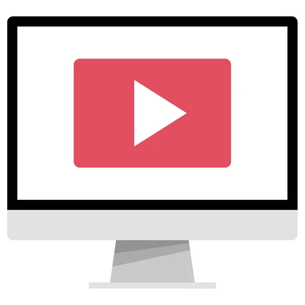 Youtube Web Mockup Online — Stockvektor