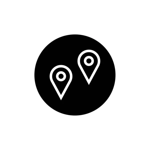 Location Icon Vector Isolated White Background Your Web Mobile App — Vetor de Stock