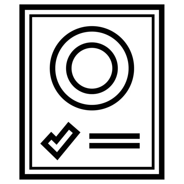 Ikona Dokumentu Vektorová Ilustrace — Stockový vektor