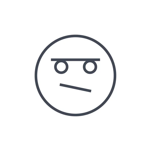 Emoji Plochá Ikona Vektorová Ilustrace — Stockový vektor