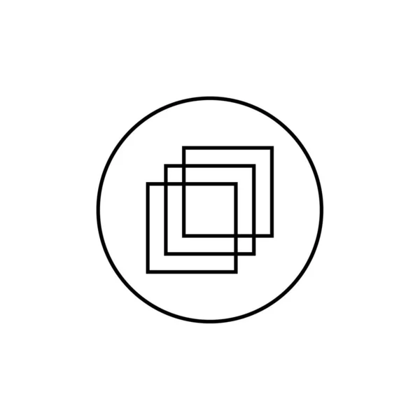 Icona Geometrica Astratta Poligonale Illustrazione Vettoriale — Vettoriale Stock