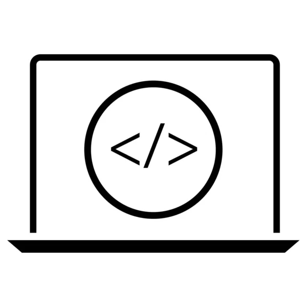 Кодова Веб Іконка Векторний Дизайн — стоковий вектор