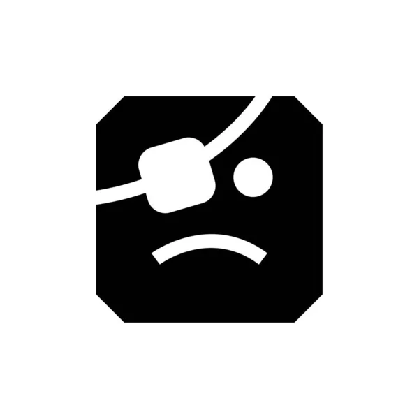 Emoji Icône Plate Illustration Vectorielle — Image vectorielle