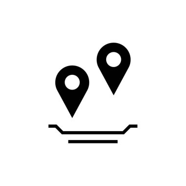 GPS ve Navigasyon simgesi vektör illüstrasyon tasarımı   