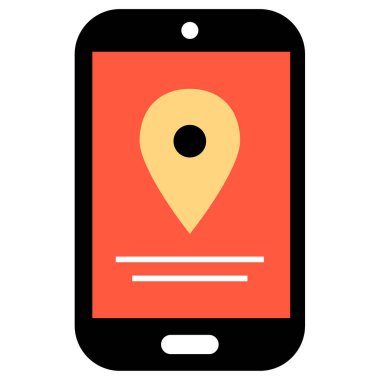 harita gezinme web simgesi basit illüstrasyon    